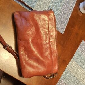 Fossil Brown Leather Crossbody Bag